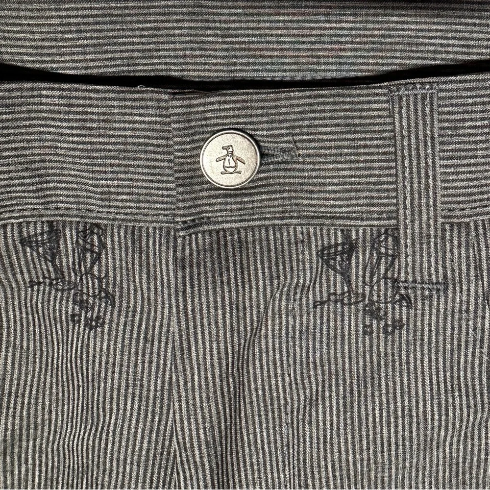 Men’s Cocktail Print Striped Penguin Shorts Size 32 Casual Summer Party Cruise - Picture 12 of 13